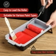thumbnail image 4 of Bates- 4 Inch Paint Tray, 2 Pack, Black, Plastic 4 Inch Paint Roller Tray, Deep Capacity, Textured Ridge, 4 of 5