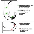 thumbnail image 2 of shiyou-Ceiling Curtain Rod Bracket Heavy Duty Ceiling Mount Curtain Rod Ceiling Curtain Rods Hooks Hangers Curtain Rod Holders Fitting for 1 to 1.2 Inch Drapery Rods, 4 Pack, 2 of 4