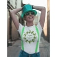 thumbnail image 2 of Happy St Patricks Day Wreath T-Shirt Women -Image by Shutterstock, Female XX-Large, 2 of 4