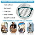 thumbnail image 3 of OCCI CHIARI Men's Stylish Oversized Reading Glasses 3.00 with Spring Hinge Fashion Readers for Reading 1.0 1.5 2.0 2.5 3.0 3.5 4.0 5.0 6.0 Turquoise, 3 of 6