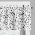 thumbnail image 5 of Ambesonne Black and White Valance & Curtain, Wedding Flora, 55"x45", Black White, 5 of 6