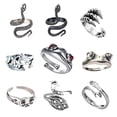thumbnail image 3 of anillo de joyería,mujeres hombres punk anillos de accesorios de joyería,anillo abierto ajustable de moda para niñas de fiesta de cumpleaños,anillos de de metal joyería de mujer Yinane anillo de joyería, 3 of 5