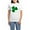 With Blue Strpe Pant, variant on CafePress - Ireland Irish Clover Women's Light Pajamas - Women's Short Sleeve Print T-Shirt and Pants Light Cotton Pajama Set