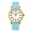 GL-Lightblue, variant on Original Nurse Watch for Medical Professionals and Students Various Scrub Colors, Easy Read Dial, Military Time with Second Hand, Silicone Band, 3 ATM Water Resistant