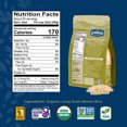 thumbnail image 2 of Lundberg Brown Rice, Regenerative Organic Certified, 2-Pack â€“ Non-Sticky, Aromatic Long Grain Rice, Responsibly Grown in California, 32 Oz Ea, 2 of 2