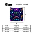 thumbnail image 5 of Game Controller Luxurious Velvet Throw Covers Pillow Inserts - Set of 2 Throw Pillows with Unique Patterns - 16x16, 18x18, 20x20 Inches for Home Decor and Gifts, 5 of 6