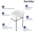 thumbnail image 6 of 24" White Rectangular Console Bathroom Sink with Overflow, 6 of 11