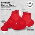 thumbnail image 3 of Odd Sox Basix Little Kids Ankle Socks 5-Pack – Bright Primary Colors Cotton Blend – Durable Everyday, 3 of 5