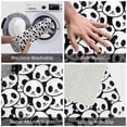thumbnail image 3 of Gukieu Cute Panda Face Print Dust-proof Floor Mats, Water-absorbent and Non-slip Flannel Door Mats 16x24in, Home Decoration Suitable for Kitchen, Bathroom, Garage, 3 of 7