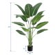 thumbnail image 5 of 72 - pulgada green bird of paradise artificial plant para indoor home sala de estar y oficina decoration, 5 of 10