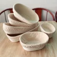thumbnail image 2 of Baking Tools Banneton Set Dough Fermentation Bread Proofing Baskets for Professional and Home Bakers Sourdough Rattan Basket 17x2x8cm, 2 of 6
