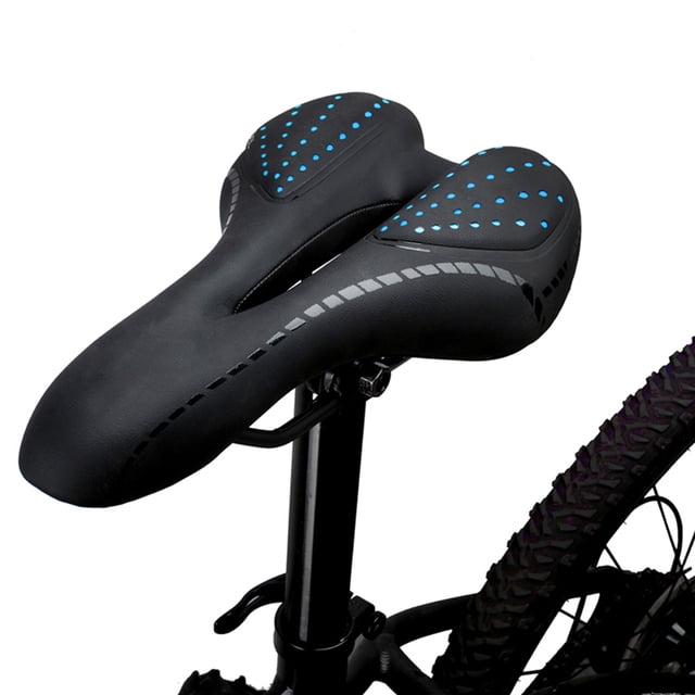 Selle de vélo respirant en cuir PU coussin coussin de vélo de route confortable selle à vélo d'amortisseur