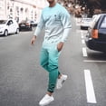 thumbnail image 2 of OJinShaWanO Mens Coat Men's Loose Casual Coconut Tree Gradient Print Beach Holiday Set, 2 of 4