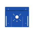 thumbnail image 2 of S SERENABLE Router Table Insert Plate Aluminum Router Plate for Milling Trimming Machine Blue, 2 of 6