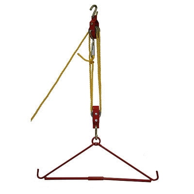 440 LB Gambrel and Pulley Pully Hoist Set for Deer Hunting Lifting Hanging Tool