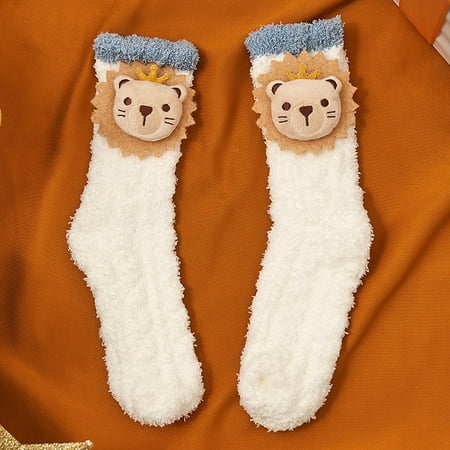 

DENGDENG Women s Socks Soft Ankel High Socks for Women Solid Thick Sock