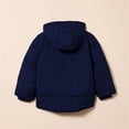 thumbnail image 5 of Lmnyox Hooded Puffer Jackets for Kids Plain Button Down Padded Coats Winter Cozy Puffy Outwears with Pockets, 5 of 8