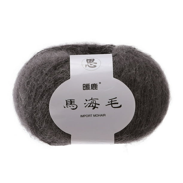 Xihbxyly Hilo de Mohair Suave, Lana de Primera Calidad para Tejer, Versátil para Proyectos de Bufandas, Chales, Suéteres y Gorros, Ideal para Manualidades, Lavable a Mano, 1 Madeja, 41 Colores