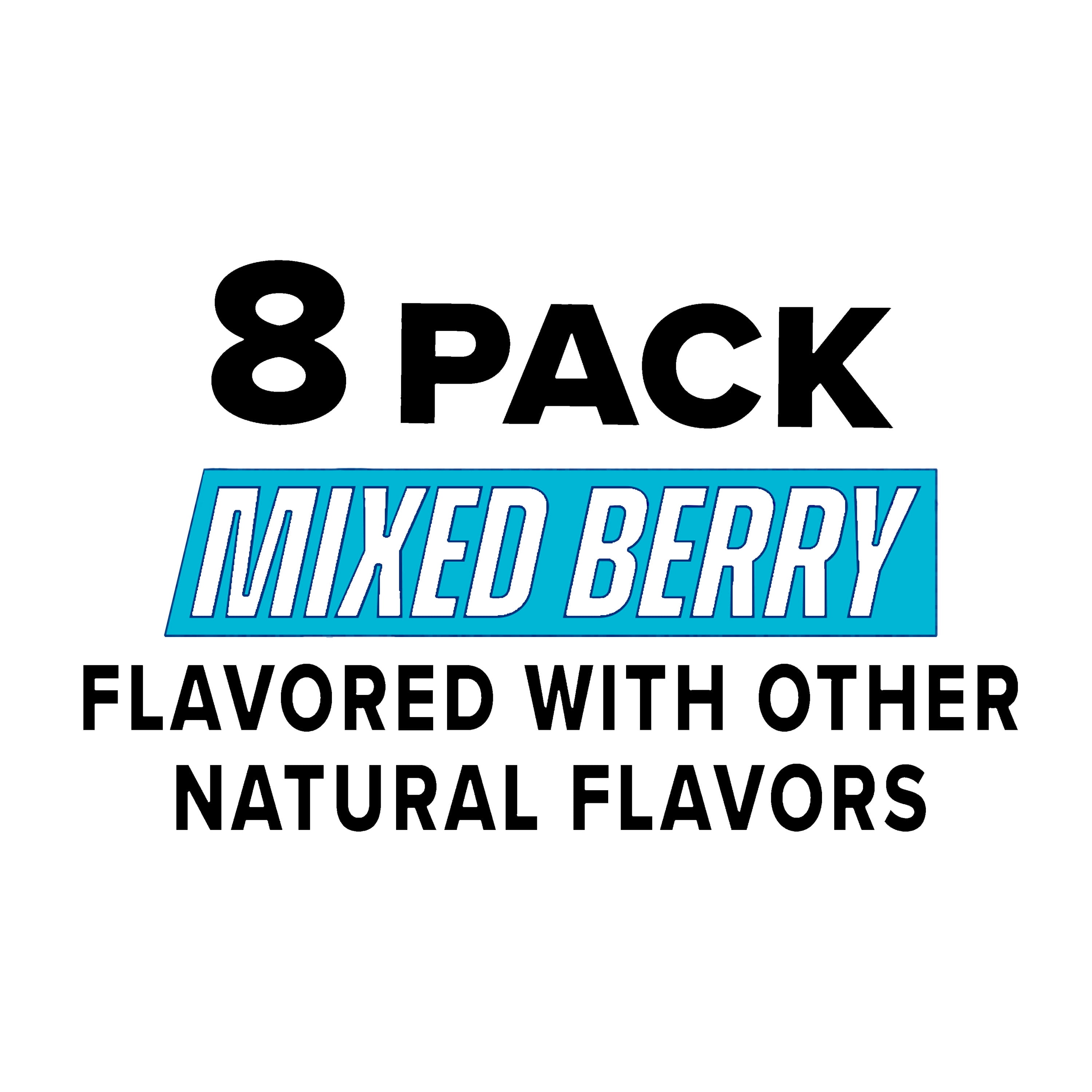 Great Value Sports Hydration Drink, Mixed Berry, 20 fl oz, 8 Bottles