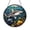 Acrylic 3.5 Inch, variant on Shark and Coral Reef Stained Glass Style Suncatcher Window Hanging Decor, Round Ocean Predator and Sea Life Glass Window Panel Art, Decorative Underwater Scene Window Ornament for Home