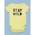 thumbnail image 3 of Stay Wild Floral Design Bodysuit Infant -Image by Shutterstock,  6 Months, 3 of 4