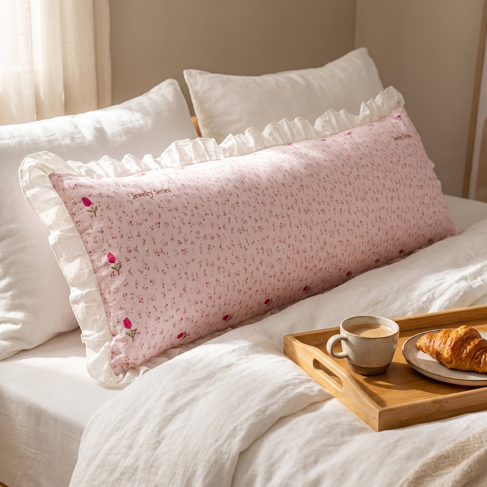 Unique Bargains 1 Pack Pillowcase Soft Cooling Polyester Breathable Cover 20"x48" Pink
