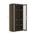 thumbnail image 3 of Rivington Modern Bookcase Cabinet in Walnut (5-Shelf) - Set of 2, 3 of 12