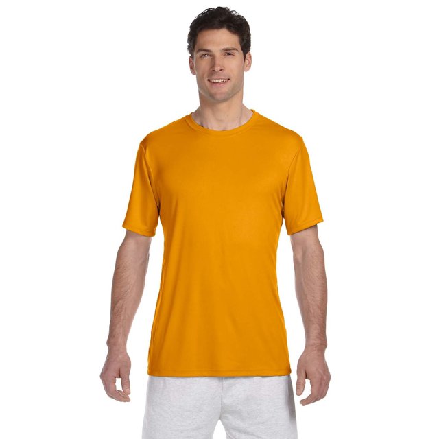 By Hanes Mens Cool Dri With FreshIQ Performance T-Shirt - Safety Orange - 2XL - (Style # 4820 - Original Label)
