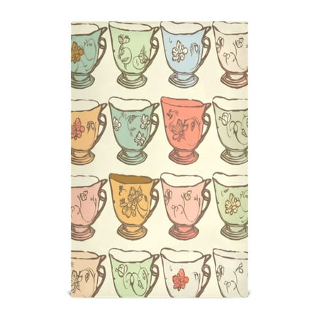 

Kitchen Towel 28x18 Inches x6，Plate Towel Decorative Towel Napkin Tea Towel Tea Towels For Kitchen Dish Cloths & Dish Towels Cartoon Tea Cup