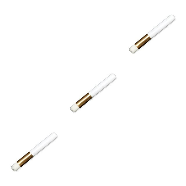Ruiboury Lash Shampoo for Lash Extensions Nose Brushes Acrylic Handle Beauty Tools white flower head 3Set