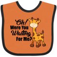thumbnail image 3 of Inktastic Oh Were You Waiting for Me with Baby Giraffe Boys or Girls Baby Bib, 3 of 4