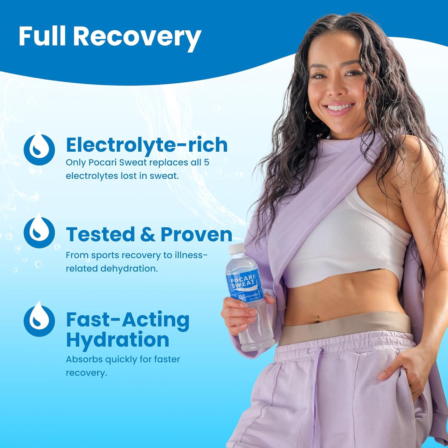 Pocari Sweat Electrolyte Drink, 12 Pack of 16.9 fl oz Bottles – Hydration, Replenishment & Recovery Beverage