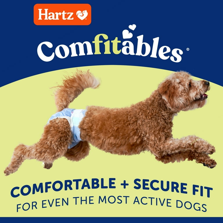Hartz Dog Diapers XS 12 Count with FlashDry Technology, Adjustable