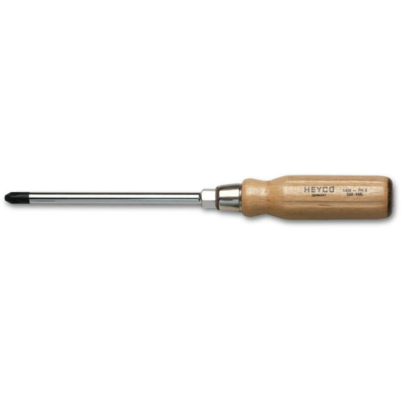 Heyco Phillips Screwdriver with Hardwood Handle, #1