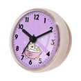 thumbnail image 3 of DimyFew Wall Clock Waterproof Bathroom Clock Small Digital Round Clock with Suction Cup Anti Fog Feature for Quick Mounting Suitable for Restroom Bedroom White, 3 of 8