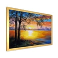 thumbnail image 2 of Designart 'Tree Near The Lake in Evening' Traditional Framed Art Print, 2 of 4