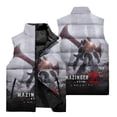 thumbnail image 2 of Chaqueta sin mangas para hombre Mazinger Z, chaleco con patrón 3D Mecha, chaqueta deportiva para caminar por la calle al aire libre para otoño e invierno, 2 of 5