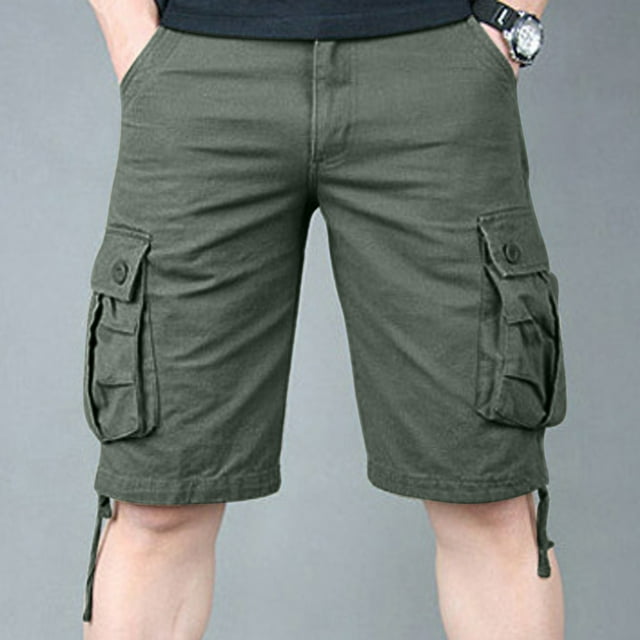 cllios Men's Cargo Shorts Plus Size Multi Pockets Shorts Work Work Short Pants Summer Travel Cargo Shorts