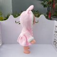 thumbnail image 4 of Lindo sombrero de de conejo de felpa mono mamelucos traje para Mellchan pulgadas Reborn Girl Dolls ropa accesorio Baoblaze Muñeco abrigo de felpa, 4 of 8
