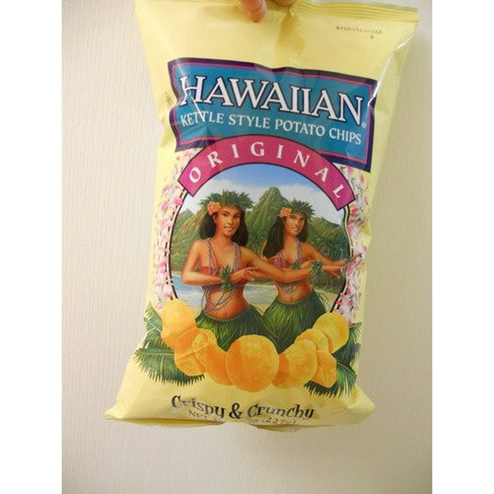 Hawaiian Original Kettle Style Potato Chips, 8 Oz.