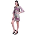 thumbnail image 3 of Moomaya Womens Printed Short Dress bell sleeve Shift dresses for women Casual Summer Clothing, 3 of 7