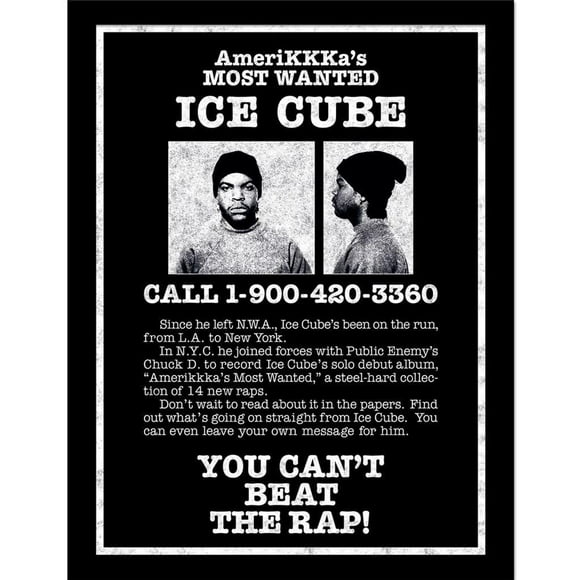 Ice Cube Most Wanted Framed Poster