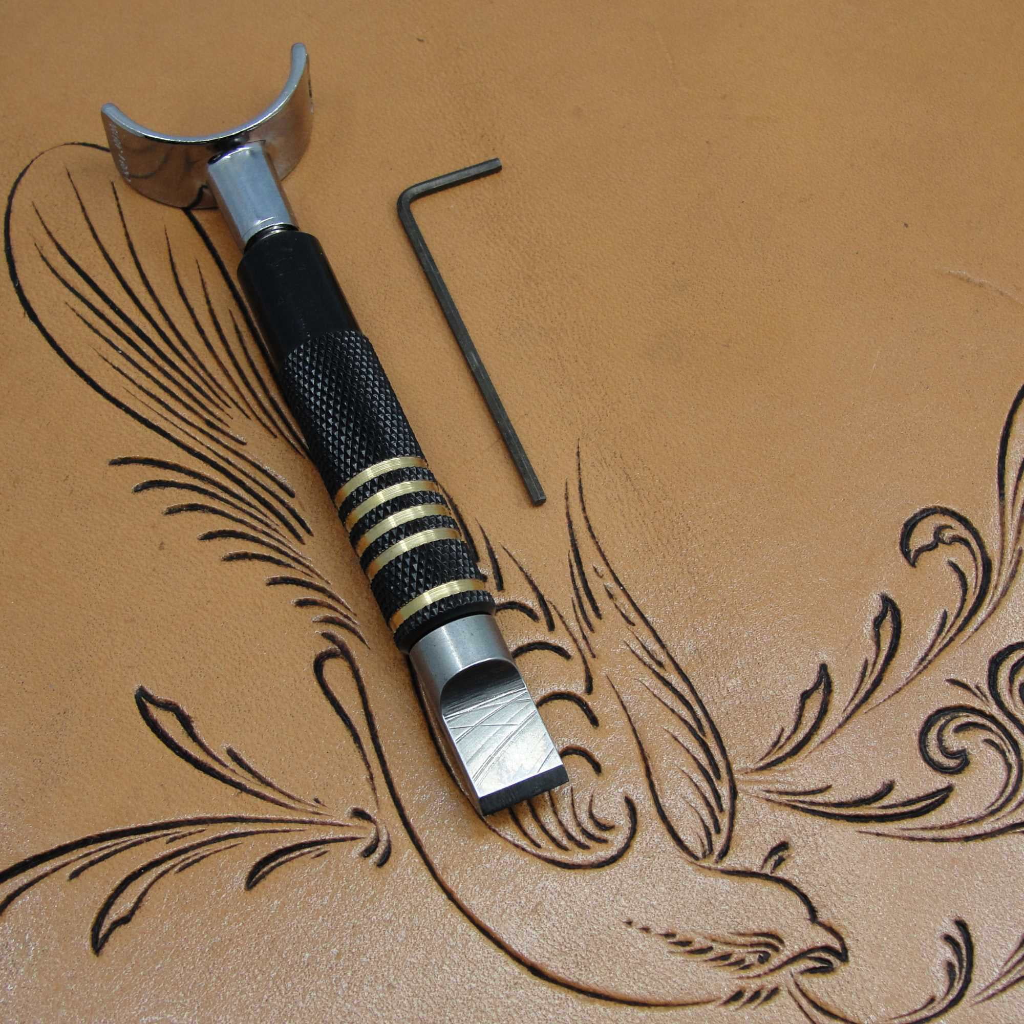 Craft Japan - Brass Adjustable Swivel Knife (Leather Carving Tool)