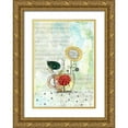 thumbnail image 1 of Ogren, Sarah 18x24 Gold Ornate Wood Framed with Double Matting Museum Art Print Titled - Bird on a Tea Cup, 1 of 4