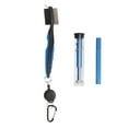thumbnail image 1 of Kit de limpieza para palos de golf, cepillo retráctil, limpiador de ranuras, limpiador de extremos de palos, plástico duradero, acero, limpiador de palos de golf, azul, 1 of 14