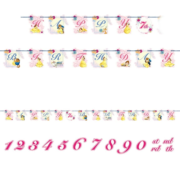 Beauty and the Beast Ribbon Banner (Each)