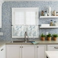 thumbnail image 4 of Kitchen Curtains Set, Sage Green Blue Coastal Kitchen Curtains and Valances Set, Sea Turtle Nautical Coral Beach Rod Pocket Tier Curtains 24 Inch Length for Cafe/Bedroom Windows, 4 of 6