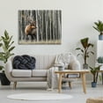 thumbnail image 2 of Stupell Industries Elk Looming Out Birch Trees Animal Forest Photograph,48 x 36, Design by Danita Delimont, 2 of 7