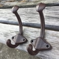 thumbnail image 5 of [US-W] Vintage Style Cast Iron Wall Coat Hooks Hat Hook Hall Tree 3 3/4" Coffee GG002, 5 of 9