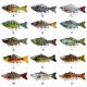 thumbnail image 3 of Soidarity Paquete de 3 señuelos de pesca de plástico de agua salada cebo falso atracción al aire libre Swimbaits artificiales Crankbait accesorio 10cm Pescar tipo 11 Soidarity OD023723-11, 3 of 6